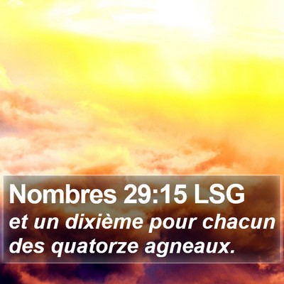 Nombres 29:15 LSG Bible Verse Image