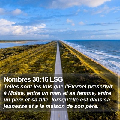 Nombres 30:16 LSG Bible Verse Image
