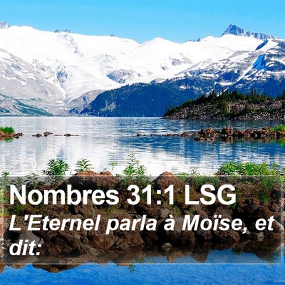 Nombres 31:1 LSG Bible Verse Image