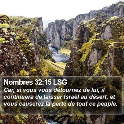 Nombres 32:15 LSG Bible Verse Image