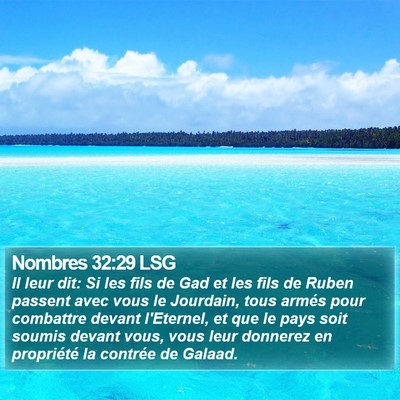 Nombres 32:29 LSG Bible Verse Image
