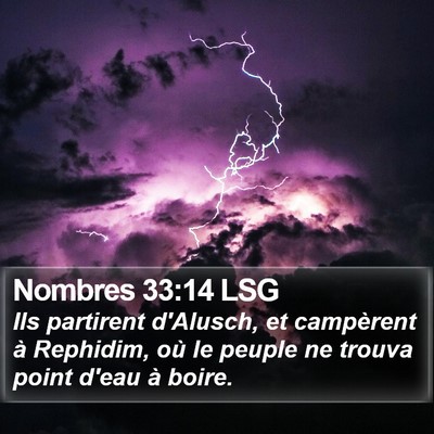 Nombres 33:14 LSG Bible Verse Image
