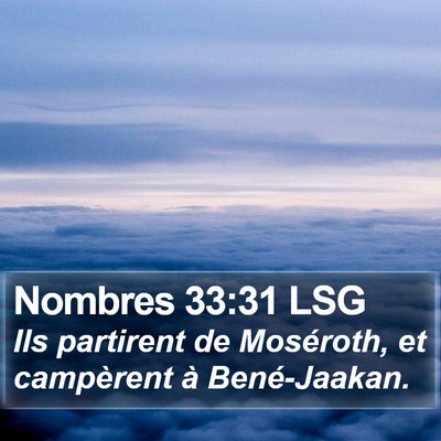 Nombres 33:31 LSG Bible Verse Image