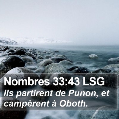 Nombres 33:43 LSG Bible Verse Image
