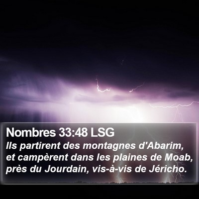 Nombres 33:48 LSG Bible Verse Image