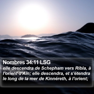 Nombres 34:11 LSG Bible Verse Image