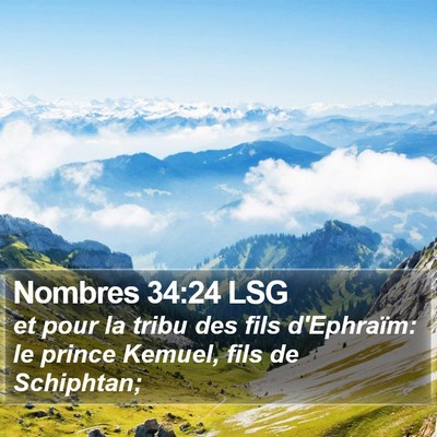 Nombres 34:24 LSG Bible Verse Image