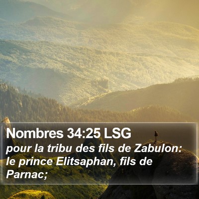 Nombres 34:25 LSG Bible Verse Image