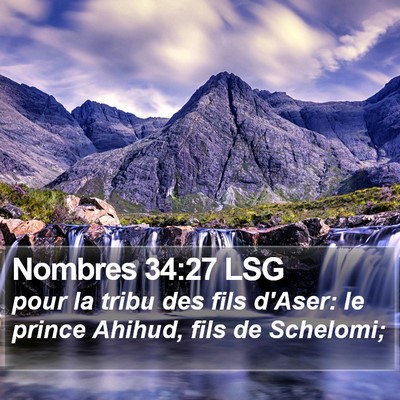 Nombres 34:27 LSG Bible Verse Image