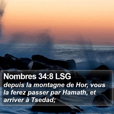 Nombres 34:8 LSG Bible Verse Image