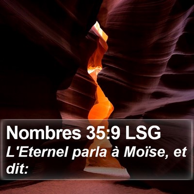 Nombres 35:9 LSG Bible Verse Image