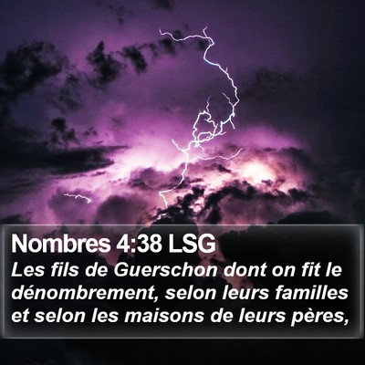 Nombres 4:38 LSG Bible Verse Image