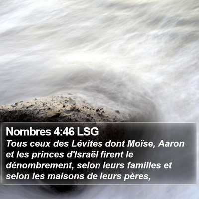 Nombres 4:46 LSG Bible Verse Image