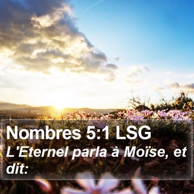 Nombres 5:1 LSG Bible Verse Image