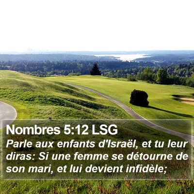 Nombres 5:12 LSG Bible Verse Image
