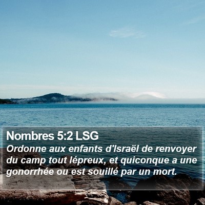 Nombres 5:2 LSG Bible Verse Image