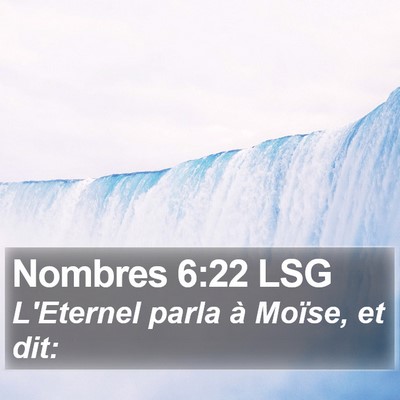 Nombres 6:22 LSG Bible Verse Image