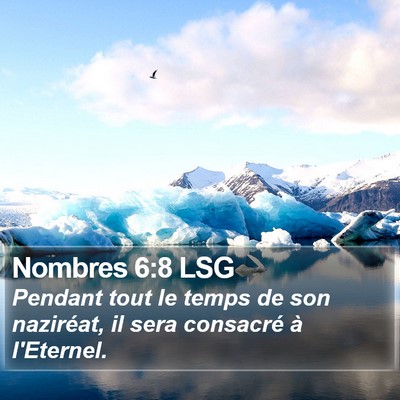 Nombres 6:8 LSG Bible Verse Image