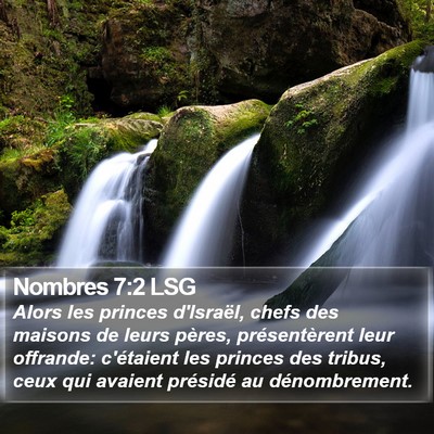 Nombres 7:2 LSG Bible Verse Image