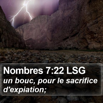 Nombres 7:22 LSG Bible Verse Image