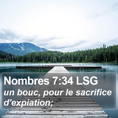 Nombres 7:34 LSG Bible Verse Image