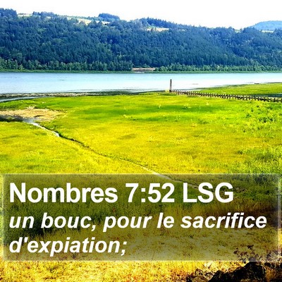 Nombres 7:52 LSG Bible Verse Image
