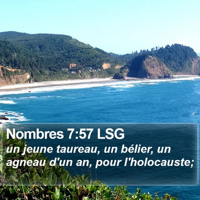 Nombres 7:57 LSG Bible Verse Image