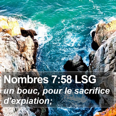 Nombres 7:58 LSG Bible Verse Image