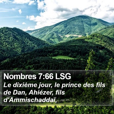 Nombres 7:66 LSG Bible Verse Image