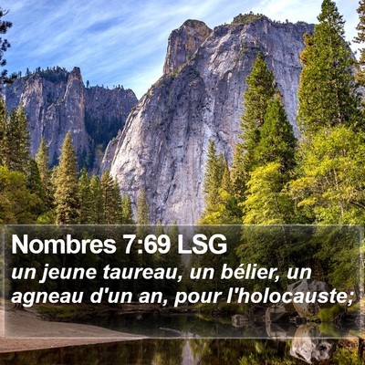 Nombres 7:69 LSG Bible Verse Image