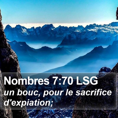 Nombres 7:70 LSG Bible Verse Image