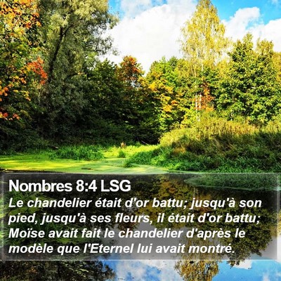 Nombres 8:4 LSG Bible Verse Image