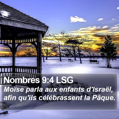 Nombres 9:4 LSG Bible Verse Image