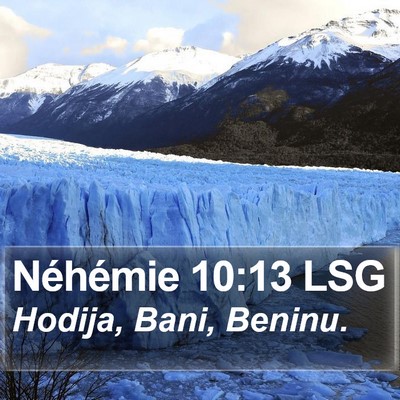 Néhémie 10:13 LSG Bible Verse Image