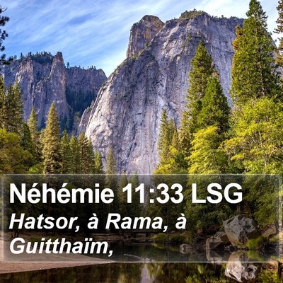 Néhémie 11:33 LSG Bible Verse Image