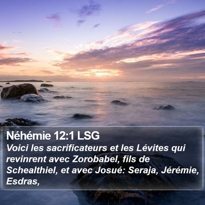 Néhémie 12:1 LSG Bible Verse Image