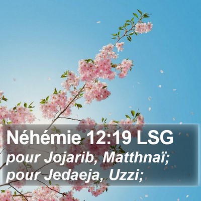 Néhémie 12:19 LSG Bible Verse Image