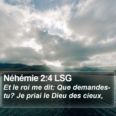 Néhémie 2:4 LSG Bible Verse Image