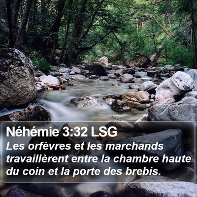 Néhémie 3:32 LSG Bible Verse Image