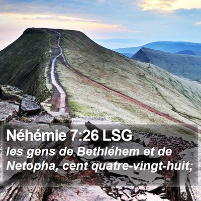 Néhémie 7:26 LSG Bible Verse Image