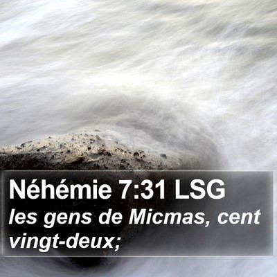 Néhémie 7:31 LSG Bible Verse Image