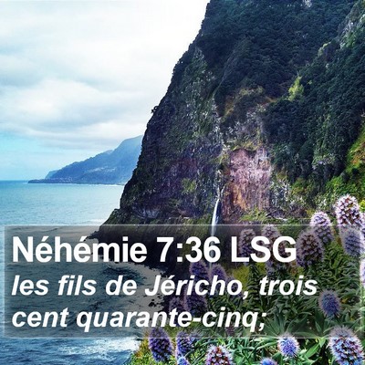 Néhémie 7:36 LSG Bible Verse Image