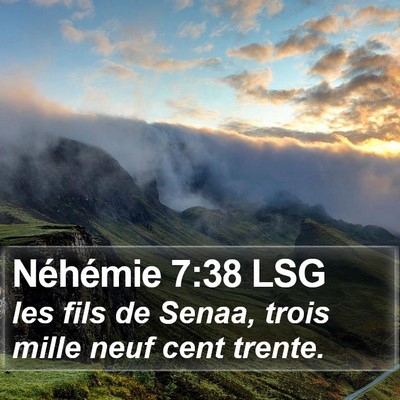 Néhémie 7:38 LSG Bible Verse Image