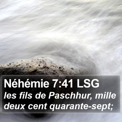 Néhémie 7:41 LSG Bible Verse Image