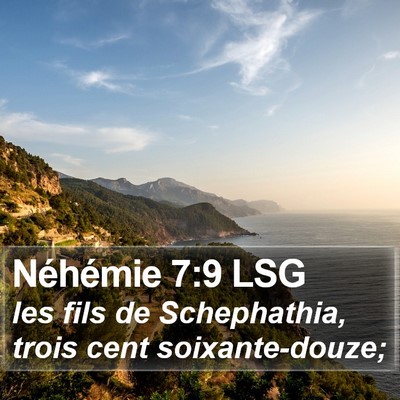 Néhémie 7:9 LSG Bible Verse Image