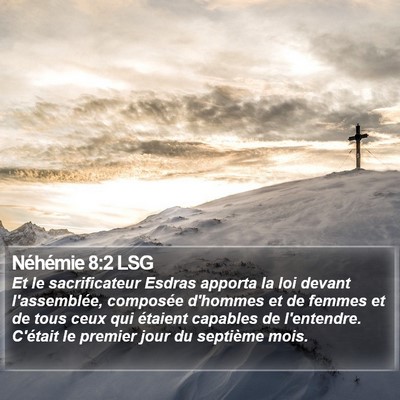 Néhémie 8:2 LSG Bible Verse Image