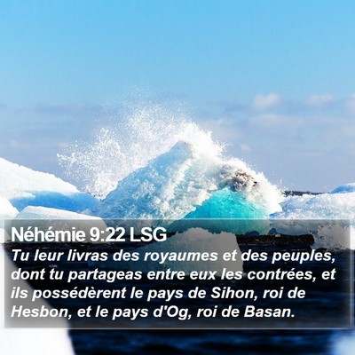 Néhémie 9:22 LSG Bible Verse Image