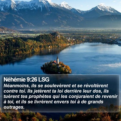 Néhémie 9:26 LSG Bible Verse Image
