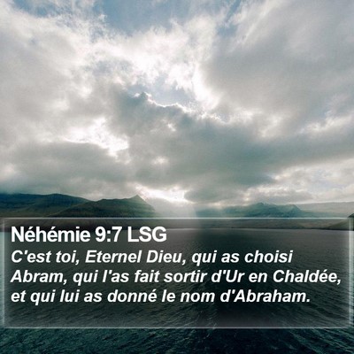 Néhémie 9:7 LSG Bible Verse Image