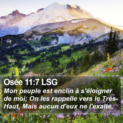 Osée 11:7 LSG Bible Verse Image